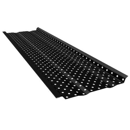 E-Z-Gutter Guard E-Z-Flow Perforated Black Aluminum Gutter Guards for 5in Gutter, Covers 39.25ft 1035 BK